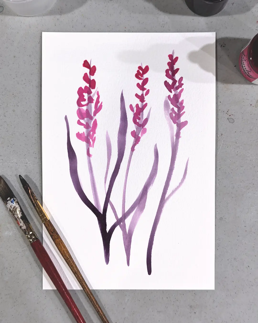 Painting of lavender